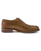 Monk Straight Cap en Cuir kaki