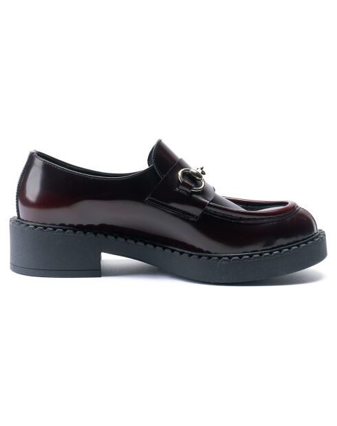 Mocassins Bit en Cuir bordeaux