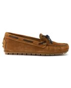 Mocassins Driver en Velours de Cuir marron
