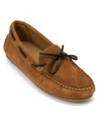 Mocassins Driver en Velours de Cuir marron