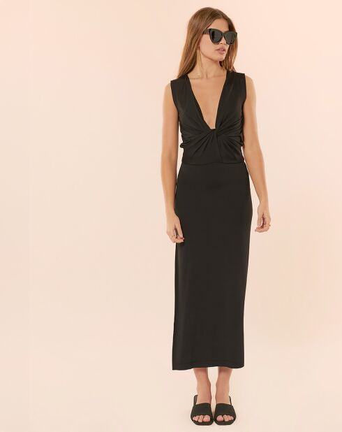 Lucy schwarzes langes Kleid