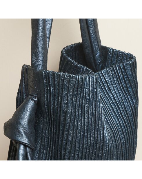 Grand Sac en Cuir Pink crack orage - 48x34 cm