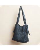 Grand Sac en Cuir Pink crack orage - 48x34 cm