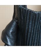 Grand Sac en Cuir Pink crack orage - 48x34 cm