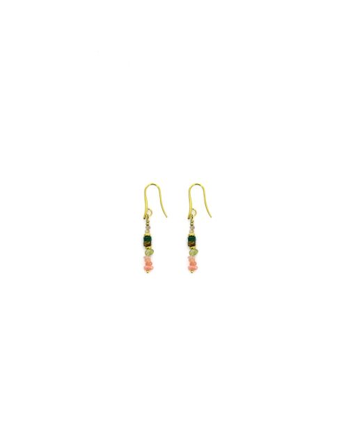 Paires de boucles MANON  multicolore, doré