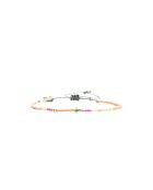 Bracelet Rainbow Kiss Emma rose fluo, corail rosé fluo, vert fluo, argent