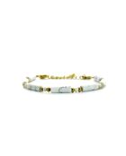 Bracelet Madison  blanc, gris, doré