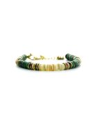 Bracelet Mathilde  turquoise, crème, doré