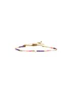 Bracelet Spaggia Rosa Emma mauve, rose fluo, saumon fluo, nacre, doré