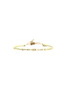 Bracelet White Coconut Julia caramel, vanille, nacre, doré