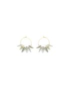 Paires de boucles NAOMIE  gris, doré