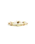 Bracelet White Coconut Emy caramel, vanille, nacre, doré