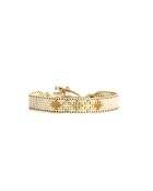 Bracelet White Coconut Alba caramel, vanille, nacre, doré