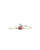 Bracelet Rainbow Kiss Alix rose fluo, corail rosé fluo, vert fluo, argent