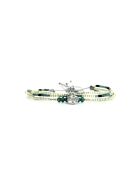 Bracelet Calanque d'En Vau Swen Vert turquoise, noir, argent