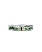 Bracelet Calanque d'En Vau Ines Vert turquoise, noir, argent