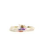 Bracelet Bonifacio Sunset Victoire bleu royal, rose fluo, saumon, caramel, doré