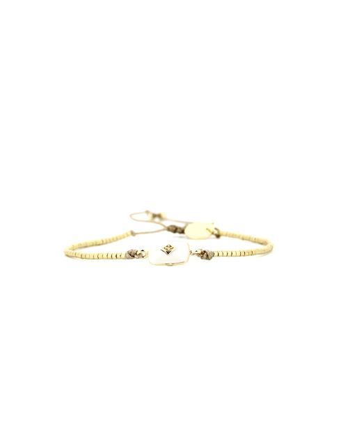 Bracelet Vert de Jade Alix camaïeu de vert, champagne, doré