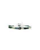 Bracelet Calanque d'En Vau Alma Vert turquoise, noir, argent