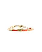 Bracelet Corail Mango Saly rouge corail, saumon rosé, blanc, doré