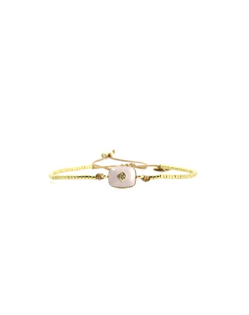 Bracelet Grey Sand Alix Camaïeu de gris, blanc, doré
