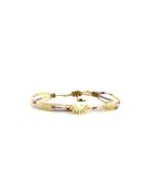 Bracelet Plum Bubble Saly prune, rose poudré, nacre, doré