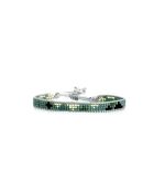 Bracelet Calanque d'En Vau Célia Vert turquoise, noir, argent
