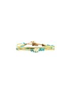 Bracelet Bora Bora Swen Turquoise, blanc, doré