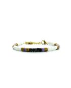 Bracelet Ibiza Beach  blanc, mauve