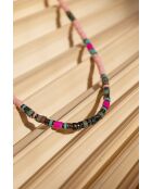 Bracelet Ibiza Beach  blanc, mauve