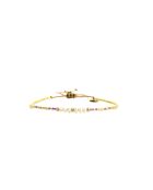 Bracelet Pretty Woman Elena mauve, violet orchidée, vert d'eau, doré