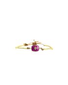 Bracelet Pretty Woman Alix mauve, violet orchidée, vert d'eau, doré