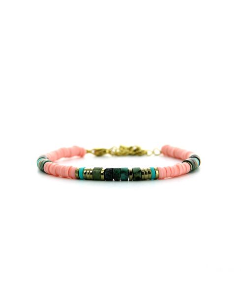 Bracelet Ibiza Beach  rose, turquoise