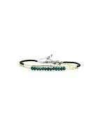 Bracelet Calanque d'En Vau Ella Vert turquoise, noir, argent