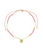 Sautoir Sunny  corail, doré