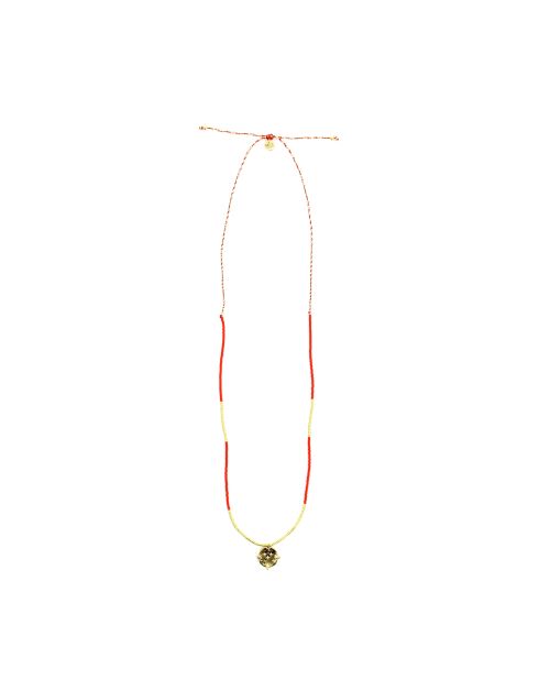 Sautoir Sunny  corail, doré