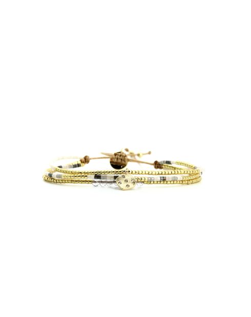 Bracelet Grey Sand Swen Camaïeu de gris, blanc, doré