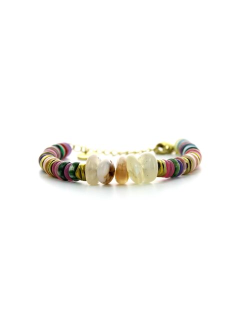 Bracelet Alison  saumon, multicolore, doré