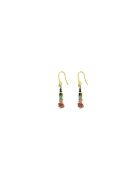 Paires de boucles MANON  multicolore, doré