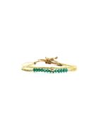 Bracelet Turquoise Paradise Ella turquoise, vert émeraude, mauve, nacre, doré