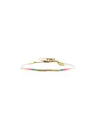 Bracelet Salvador De Bahia Alice rose fluo, corail rosé fluo, vert fluo, doré