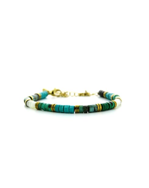 Bracelet Mila  turquoise, doré