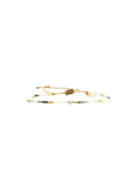Bracelet Grey Sand Emma Camaïeu de gris, blanc, doré