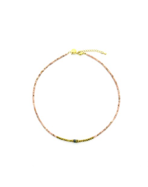 Collier Rim  rose, doré