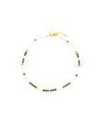 Collier Ibiza Beach  blanc, turquoise