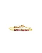 Bracelet Plum Bubble Ella prune, rose poudré, nacre, doré