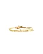 Bracelet White Coconut Ella caramel, vanille, nacre, doré