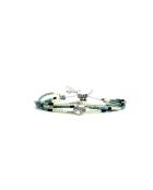 Bracelet Calanque d'En Vau Emy Vert turquoise, noir, argent