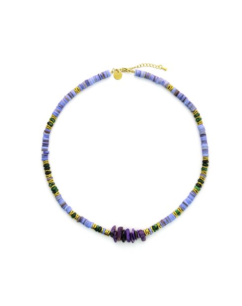 Collier Alison  mauve, doré