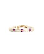 Bracelet Bonifacio Sunset Rose bleu royal, rose fluo, saumon, caramel, doré